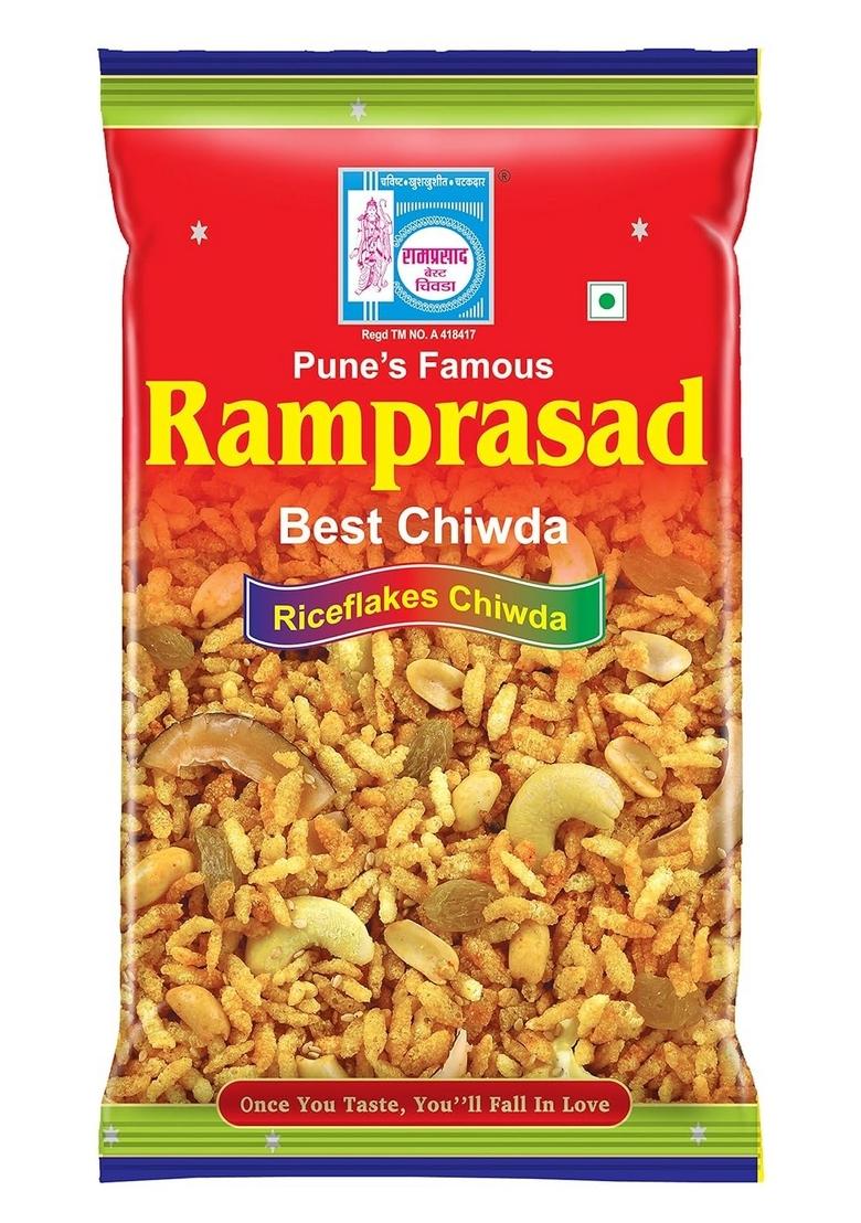 Ramprasad Best Chiwda Cornflakes Poha | Delicious & Crunchy Snack Mix Traditional Pune Recipe 500g