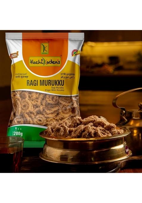 KOZHIKODEN'S Assorted Murukku Combo Pack | 5 Flavors Masala, Tomato, Palak, Ragi & Butter 1 kg (Each 200g) Authentic South Indian Snack Fresh Chakli