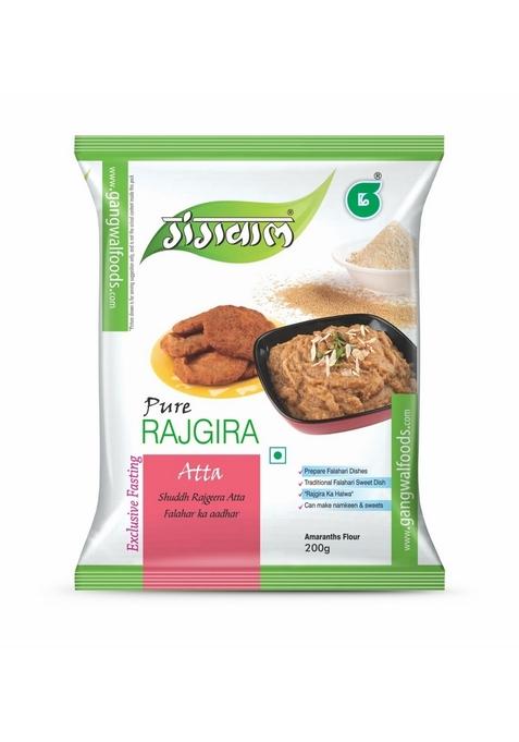 Gangwal Rajgira Aata 200 gm | Premium Gluten-Free Amaranth Atta For Vrat-Friendly Meals & Falahari Sweets