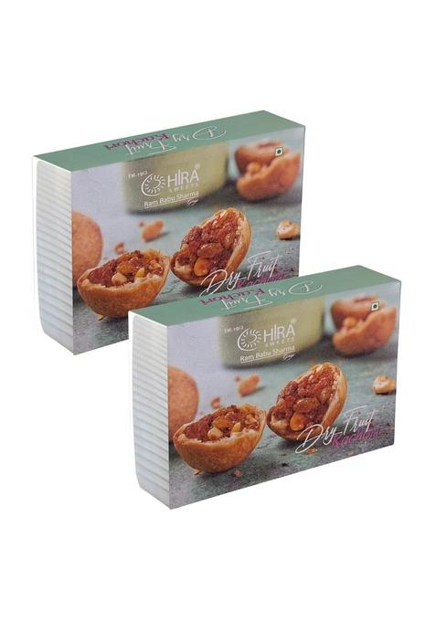HIRA SWEETS Dry Fruit Kachori 1Kg (500g*2) | Snacks Sweet and Spicy Stuffed Crispy & Crunchy Ready to Eat Indian Snack