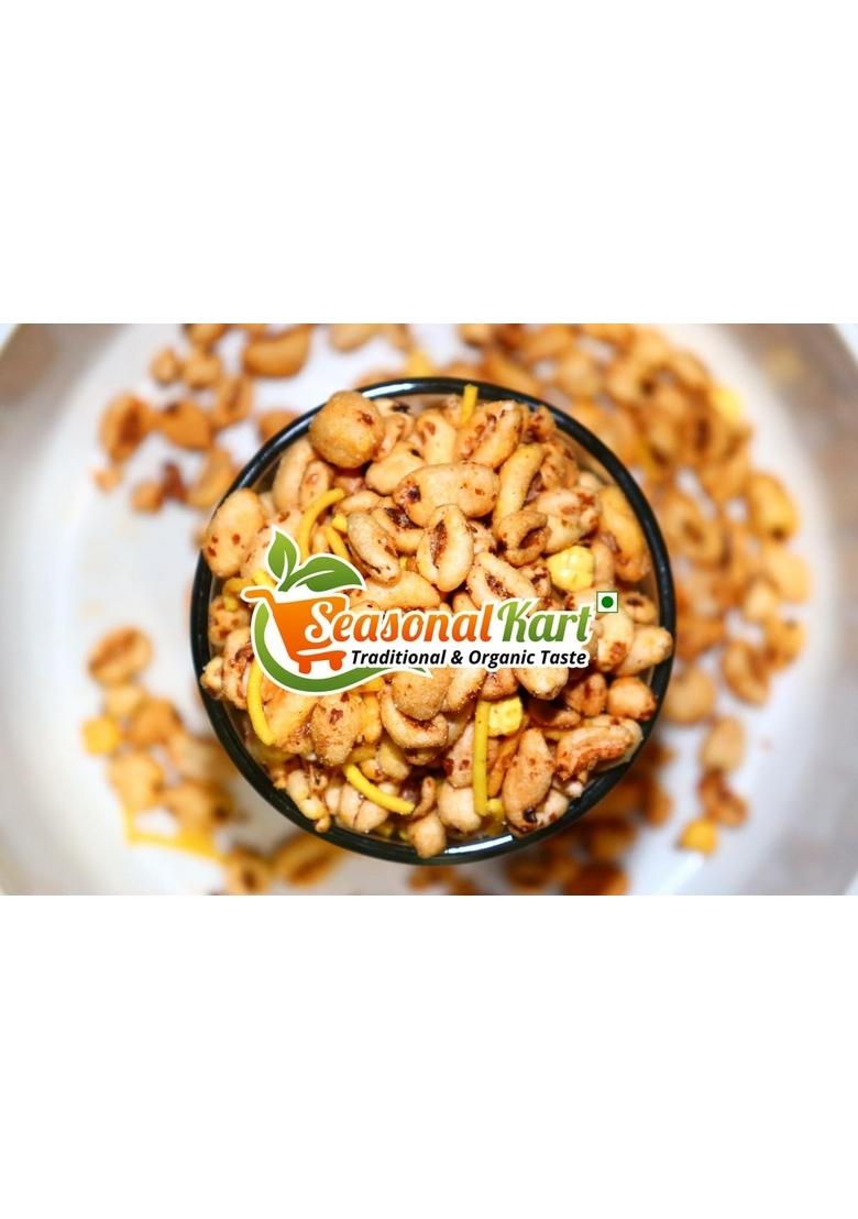 SEASONALKART Roasted Wheat Puff Namkeen 400 Grams|Tasty Indian Snacks