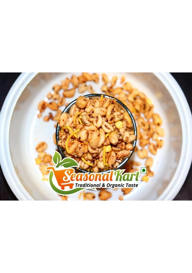 SEASONALKART Roasted Wheat Puff Namkeen 400 Grams|Tasty Indian Snacks