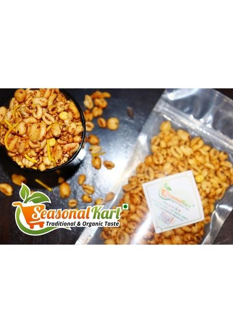 SEASONALKART Roasted Wheat Puff Namkeen 400 Grams|Tasty Indian Snacks