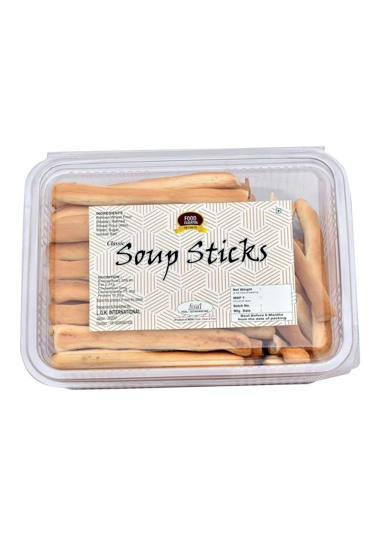 FOOD ESSENTIAL Premium Jeera Ajwain Bread Stick | Tasty & Healthy Perfect Nutritious Snack 400 gm. - Indya