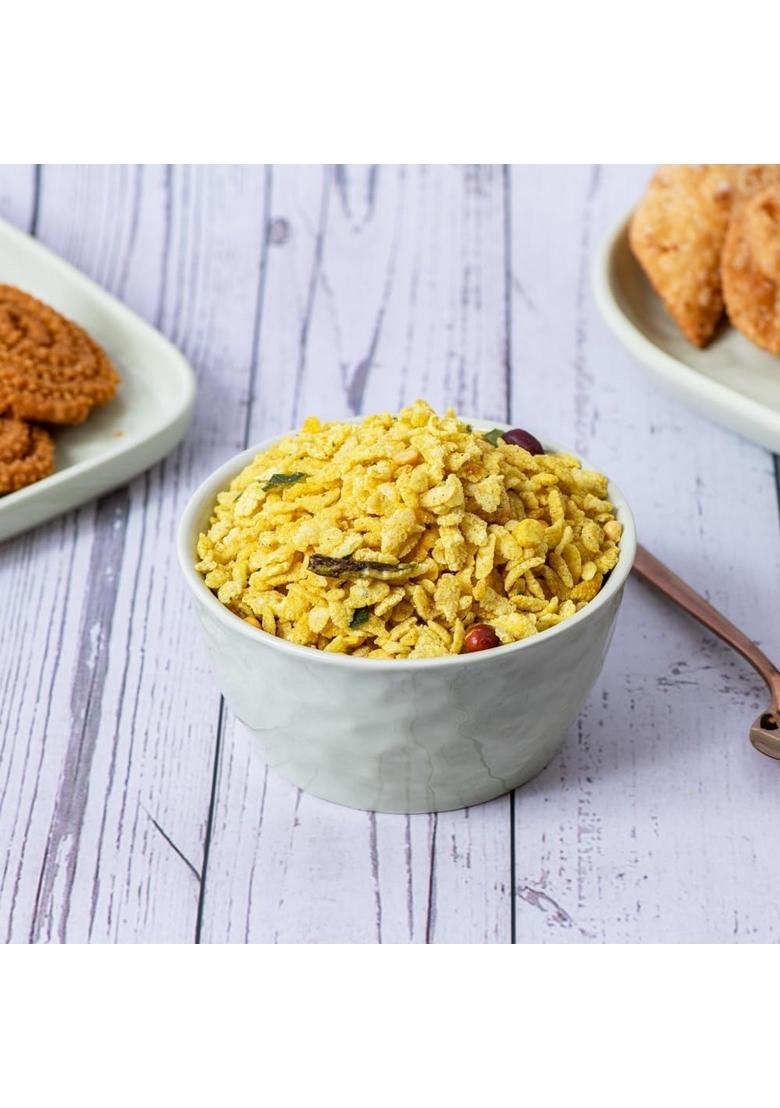 Sapre Foods Sapre's Puffed Poha Chivada | Chiwda/Chevda Namkeen Healthy Snack Crunchy & Tasty Ready to Eat Snacks Tea Time For Various Occasion Pack of 2-180gm Each