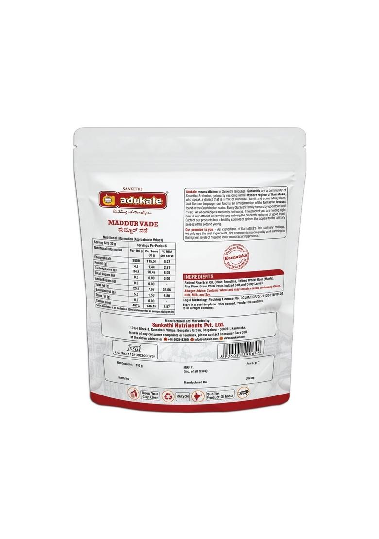 Adukale Snack Superstars Combo | Onion Kodubale, Plain Murukku, Maddur Vade & Lemon Rice Mix Traditional South Indian Snacks No Palm Oil or Preservatives