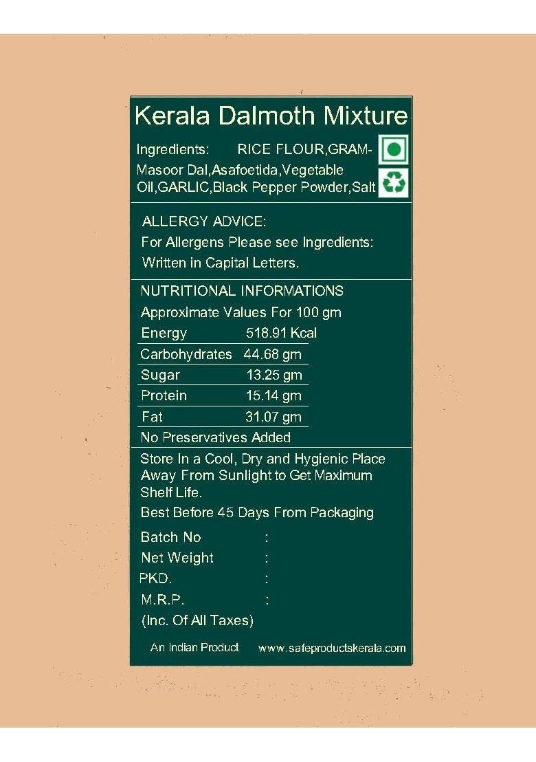Safe Products Dalmoth Mixture Kerala Style, Ready to eat [1kg]