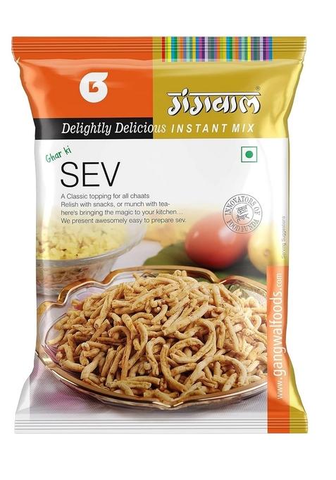 Gangwal Instant Sev Mix 500g | Easy-to-Cook Indian Snack Ready-to-Mix Gram Flour Snack| Ghar-Style Namkeen Crunchy for Snacks, Chaats & Tea-Time