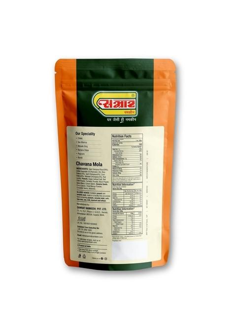 SAMRAT Chavana Mola Mix Namkeen Tasty Chatpata Munchies | Crispy & Crunchy Chevda Perfect Ready-to-Eat Indian Snack for Tea-Time Festive Occasions (Pack of 1 (450g), Mola)