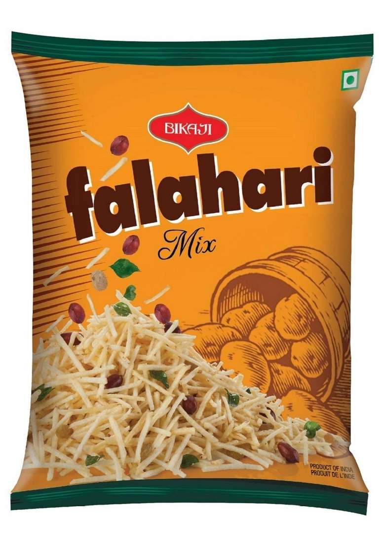 Bikaji Aslee Bikaneri - Falahari Mix Indian Namkeen Potato Sticks Snack 200gm (Pack of 2) - Indya