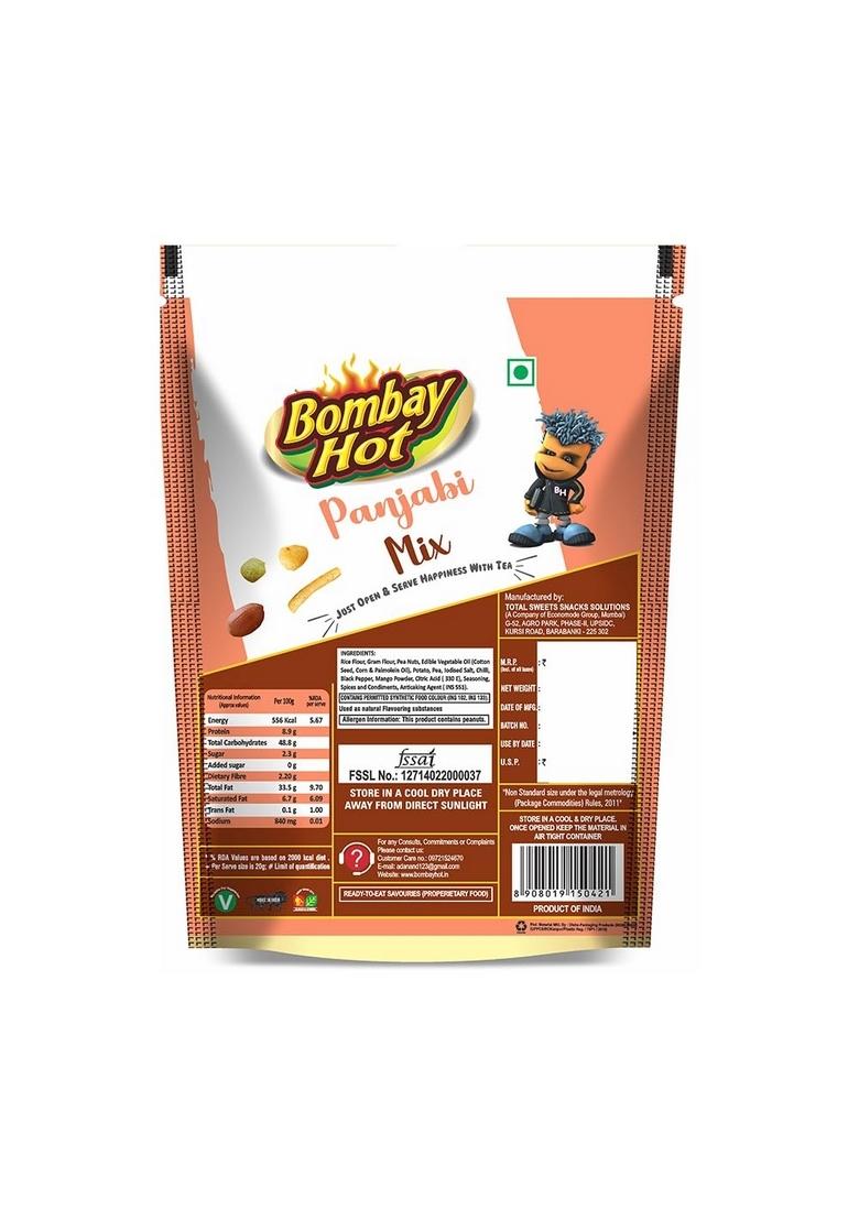 Bombay hot PANJABI MIX 400G I Teekha Mixture | Spicy Indian Namkeen Snack Crunchy with Peanuts, Corn Flakes & Spices Perfect Tea-Time (Spicy Mixture)