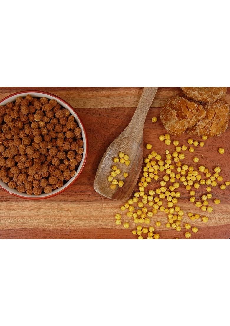 Aplenty Gur Chana | Gud Coated Chane Jaggery Roasted Chickpeas Premium Channa (900g)