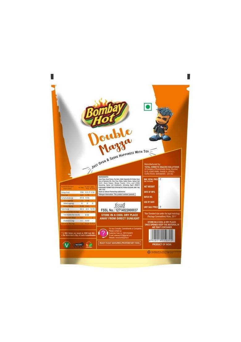 Bombay hot DOUBLE MAZA 900G I Teekha Mixture | Spicy Indian Namkeen Snack Crunchy Mix with Peanuts, Corn Flakes & Spices Perfect Tea-Time (Spicy Mixture)