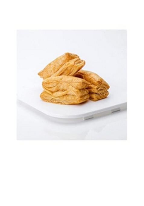 GHOTARAM Nawanagar Plain Khari Biscuit Butter Batti Puff Mouth-Watering Twist Coffee Tea Pastry/Crunchy Baked Namkeen Snack Plain-150gm