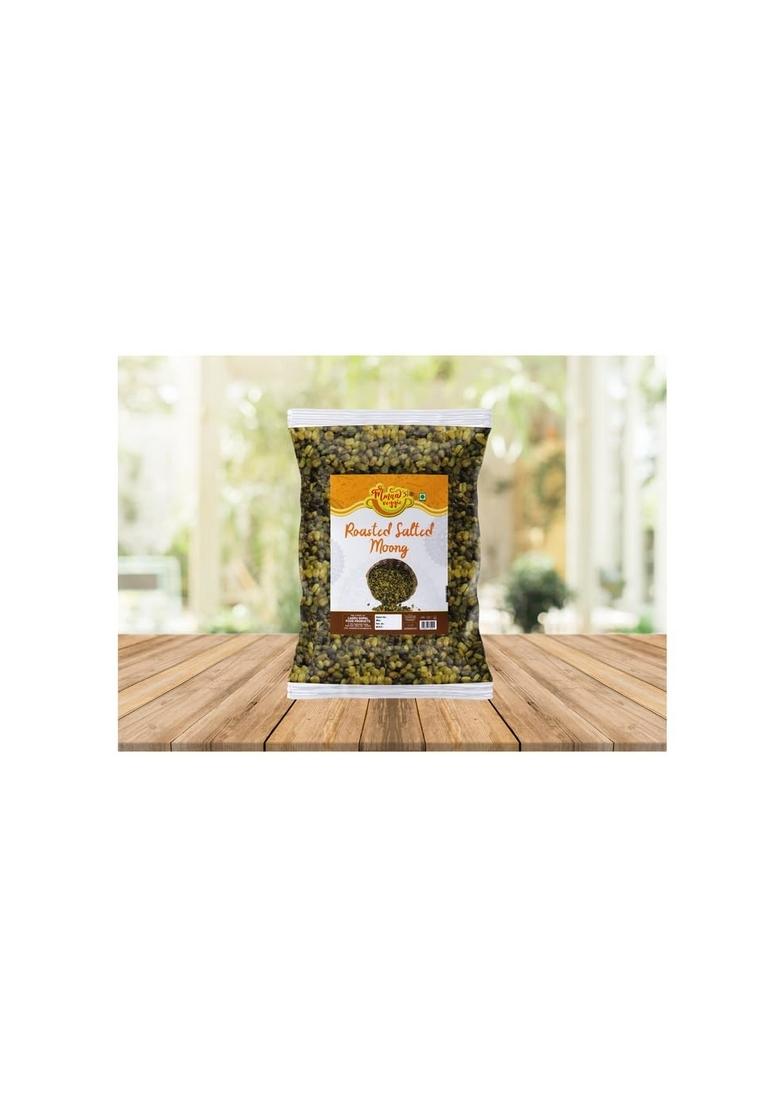 Mmaa's Veggie Suryapur Authentic Roasted Maash Green Moong Namkeen Snack | Sprouted Mung Bean Gram Ready to Eat Party Savoury Healthy Diet Snack-250 * 3Pack