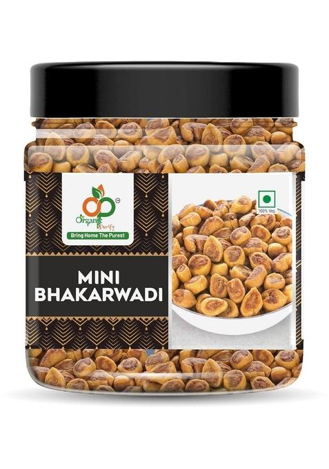 ORGANIC PURIFY Traditional Gujarati Style Mini Bhakarwadi, 250g [Crunchy, Light and Flavourful] Jar Pack