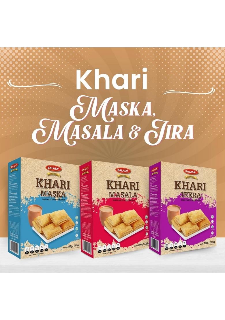 Balasa Khari Puff | for Tea Snack Items Time Crunchy and Tasty Ready to Eat Flavour