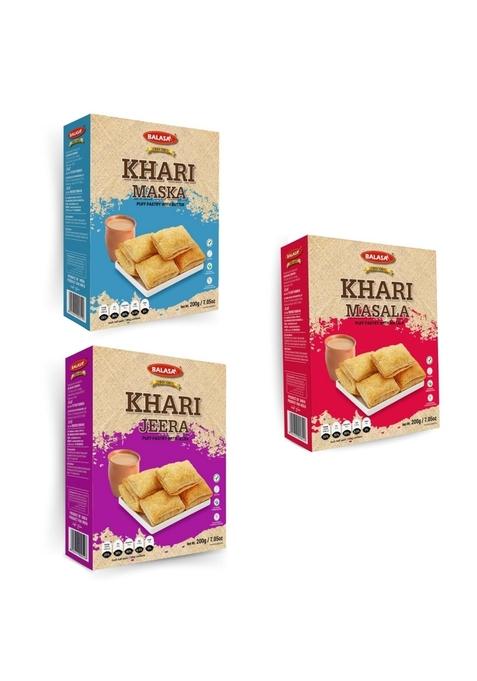 Balasa Khari Puff | for Tea Snack Items Time Crunchy and Tasty Ready to Eat Flavour