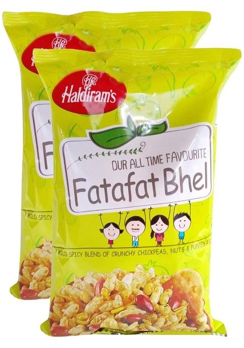 Haldiram's Delhi More Combo Namkeen Fatafat Bhel, 150G (Pack of 2) Promo Pack