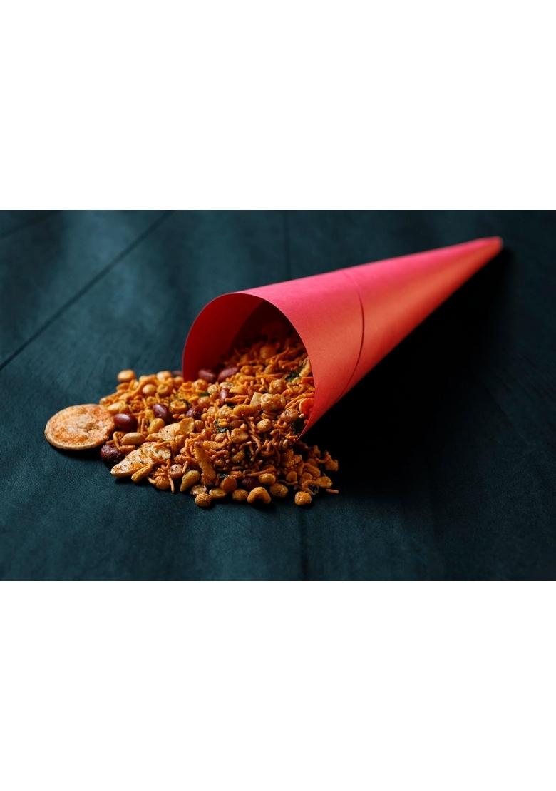 Good morning Puja Tok Jhal Mishti Kolkata Chanachur | Traditional Bengali Mixture Sweet, Spicy & Tangy Snack Namkeen 500g Pack