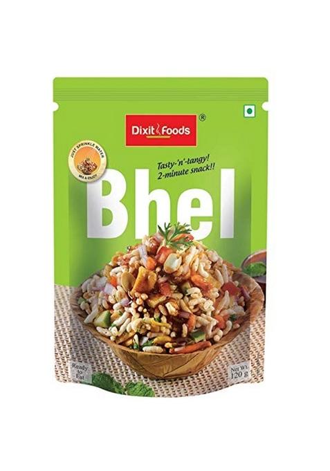 Dixit Foods Bhel | Ready to eat Mix 2 servings per pack,120g (Pack of 3)