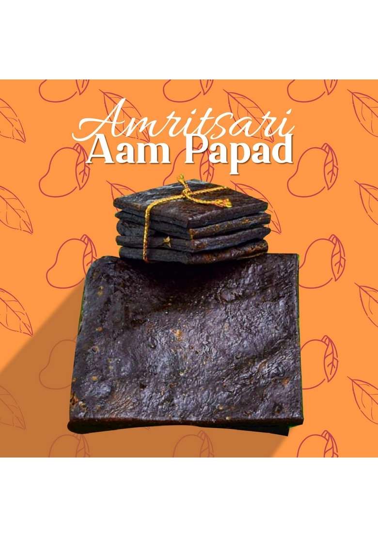 FLAVVORA Amritsari Aampapad(After-Meal Digestive Snack)(With Separate Masala) (Dry Khatta With Masala, 400gm(1 Box-2packet@200gm each)) - Indya