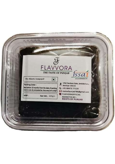 FLAVVORA Amritsari Aampapad(After-Meal Digestive Snack)(With Separate Masala) (Dry Khatta With Masala, 400gm(1 Box-2packet@200gm each))