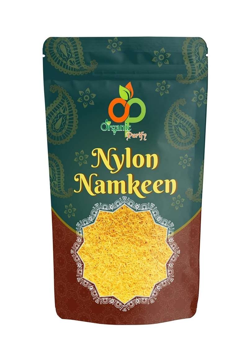 ORGANIC PURIFY NYLON NAMKEEN SEV FOR BHEL,CHAAT AND SEVPURI (NON SPICY) 200GM - Indya