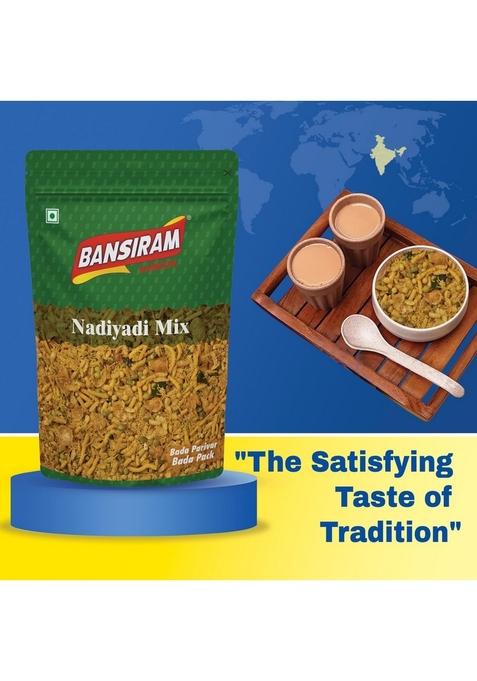 BANSI RAM Bansiram Namkeen| Nadiyadi Mix| Gujarati Snack| Tea- Time Munchies| Party Healthy and Delicious| Spiced & Flavorful