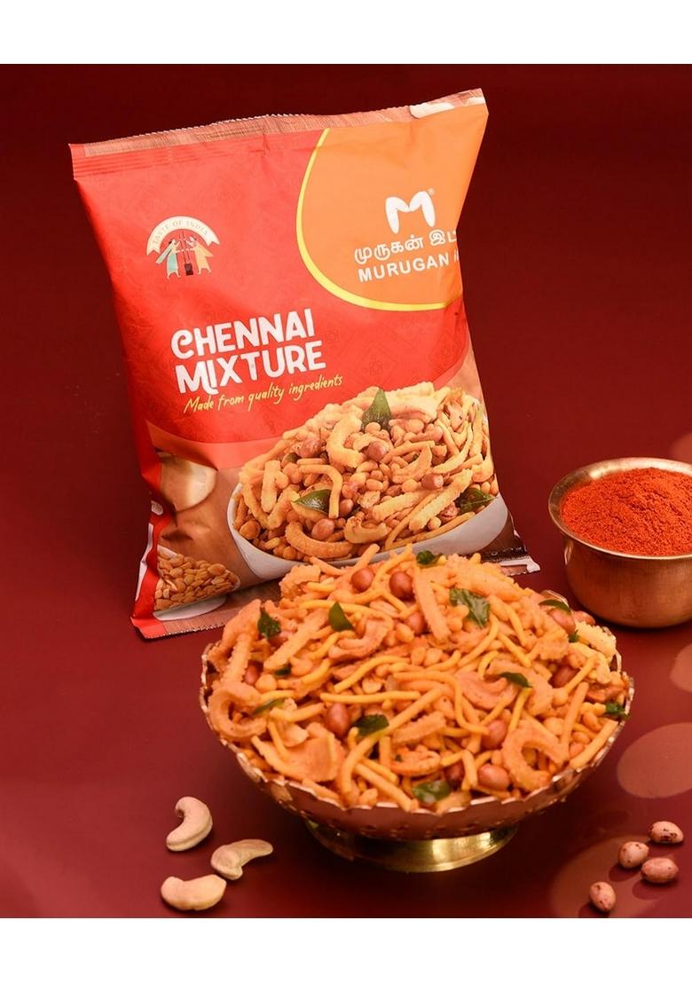 MURUGAN IDLI Chennai Mixture 200gm | Crispy & Delicious Traditional Indian Namkeen Snack Perfect for Gifting, Festivals, and Tea Time