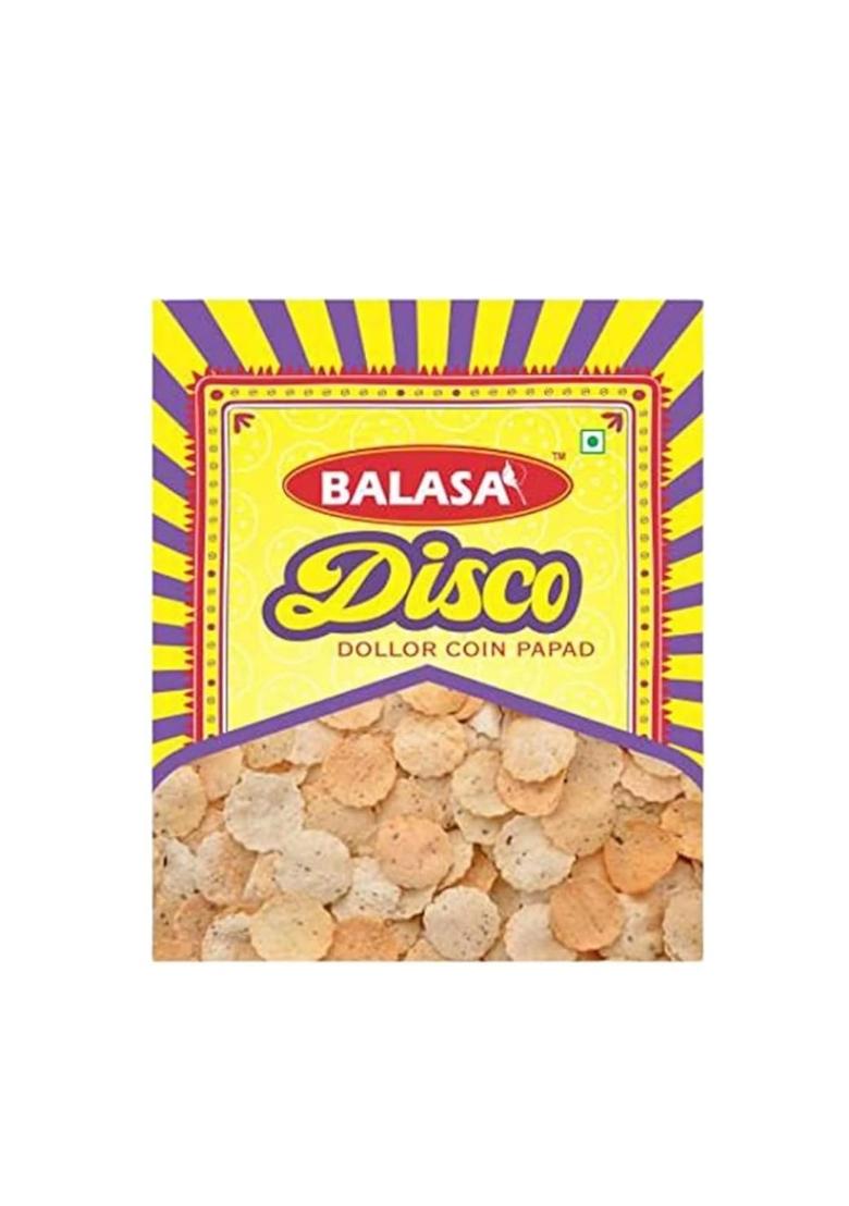 Balasa Urad Dal Papad Mini 400g | Coin Ready to Fry Pepper Flavour Snack Items for Eating Fresh & Homemade