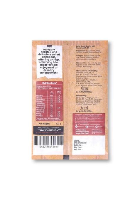 urban platter Roasted Salted Chana, 200g (With Skin | Vacuum Packed Protein-packed Healthy Snacking)