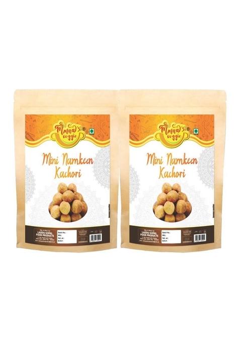 Mmaa's Veggie Homemade Moong Dal Kachori||Baked Mung Namkeen Kachauri||Chatpati Masala Kachaudee||Mini Kachori||Bachcho Ka Favourite Kachori Nashta Tasty Yummy Snack-150g*2Pack