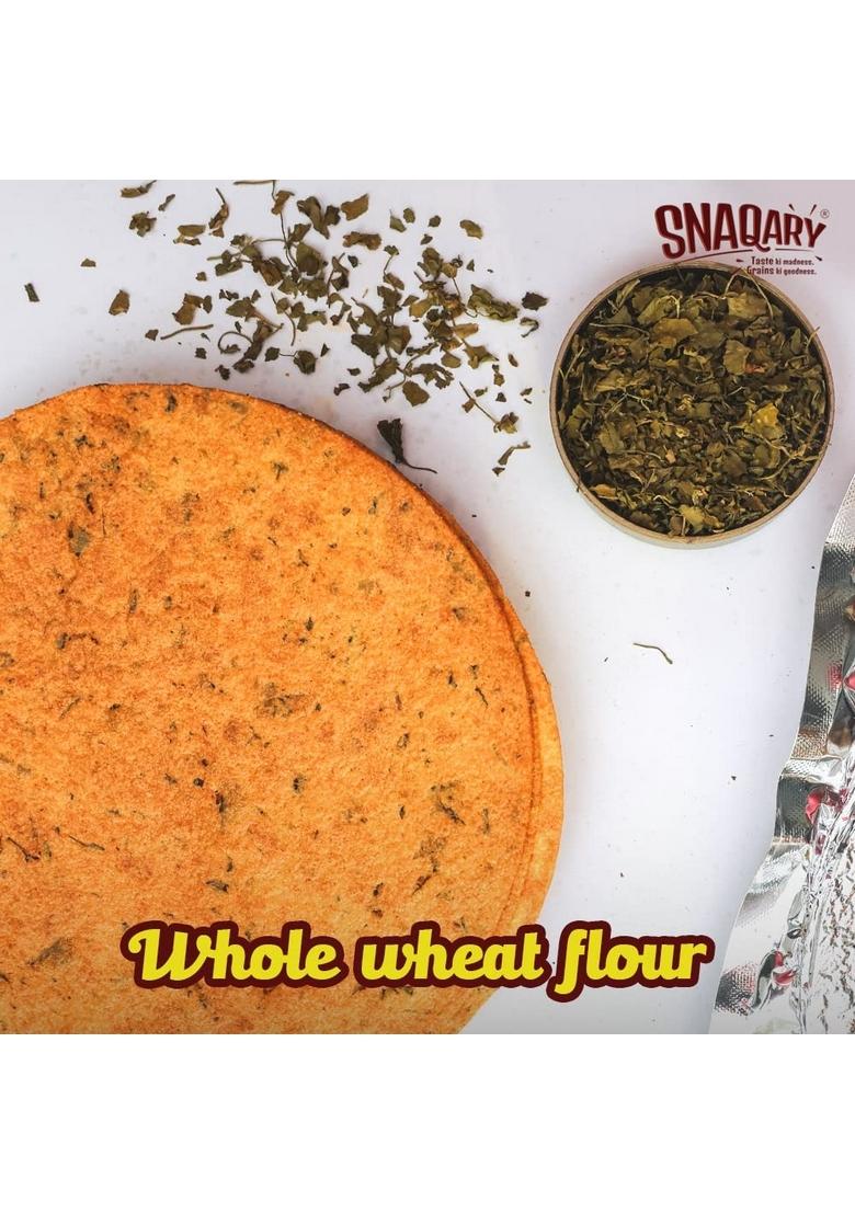 Snaqary All In 1 Whole Wheat Flour Khakhra with Roasted Methi