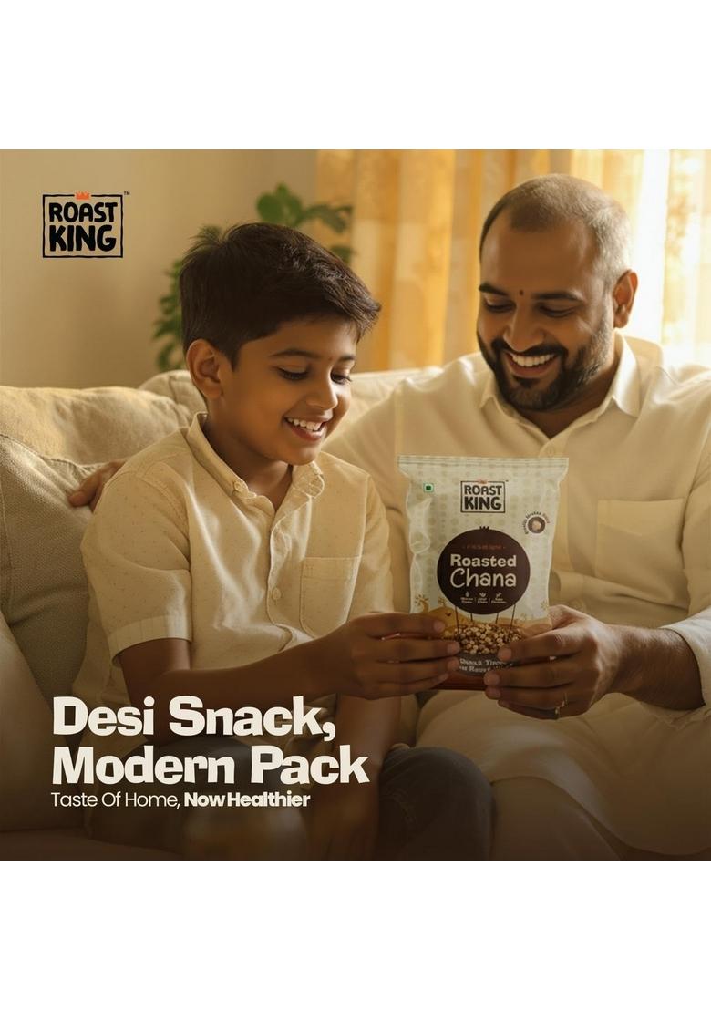 ROAST KING Healthy Crunchy Roasted Chana | The Way 500g Gluten Free Snack with High Protein & Fiber