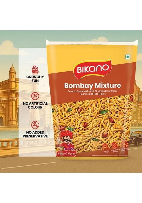 BIKANO Bombay Mixture | Spicy & Tangy Indian Namkeen Snack Crunchy Blend of Sev, Peanuts Spices Tea-Time 800g