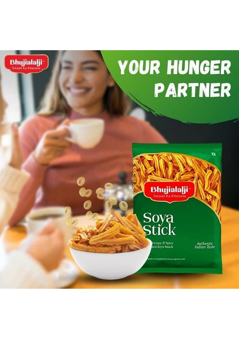 BHUJIALALJI Soya Sticks (pack of 1) 150g | snacks Namkeen savoury chips All time favourite indian snacks/Namkeen Ready to eat Crispy & Light snacks.