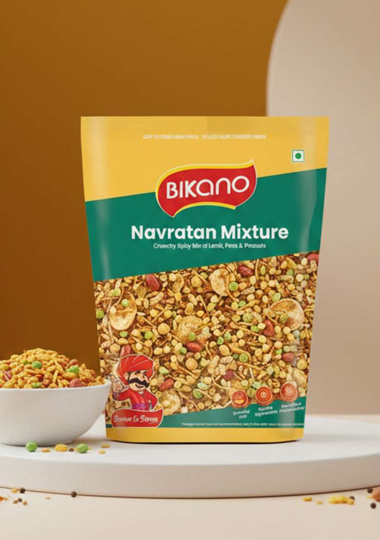 BIKANO Navratan Mixture | Spicy and Crunchy namkeen |All time favourite Indian 1kg Pack - Indya