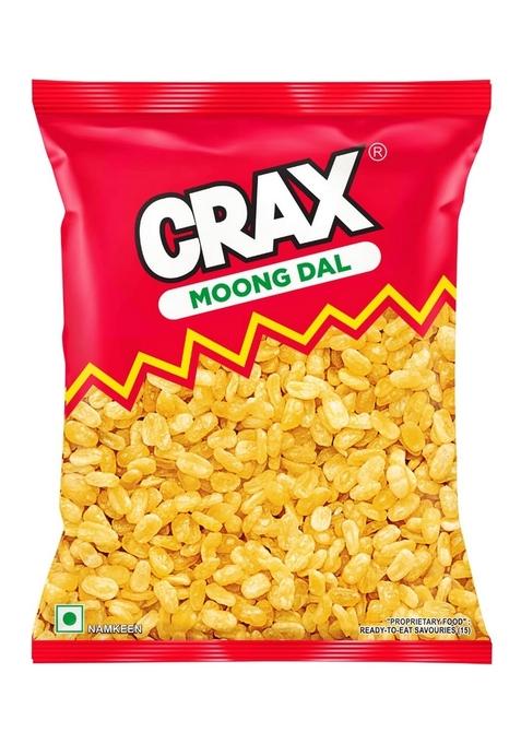 CRAX Moong Dal Namkeen 160g/171g ||Crunchy & Spicy Bhujia Snack|Indian Namkeen|Spicy Tadka|Social Gatherings,Fun Snack|Crunchy Gourmet Snacks for Parties,Drinks,Tea Coffee|100% Vegetarian (Weight may vary)
