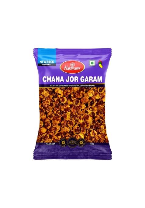 Haldiram's Chana Jor Garam | Namkeen Spicy Chickpeas with Other Snack Ingredients Contains No MSG Zero Cholesterol, Trans Fat & Sugar in Taste |150 g