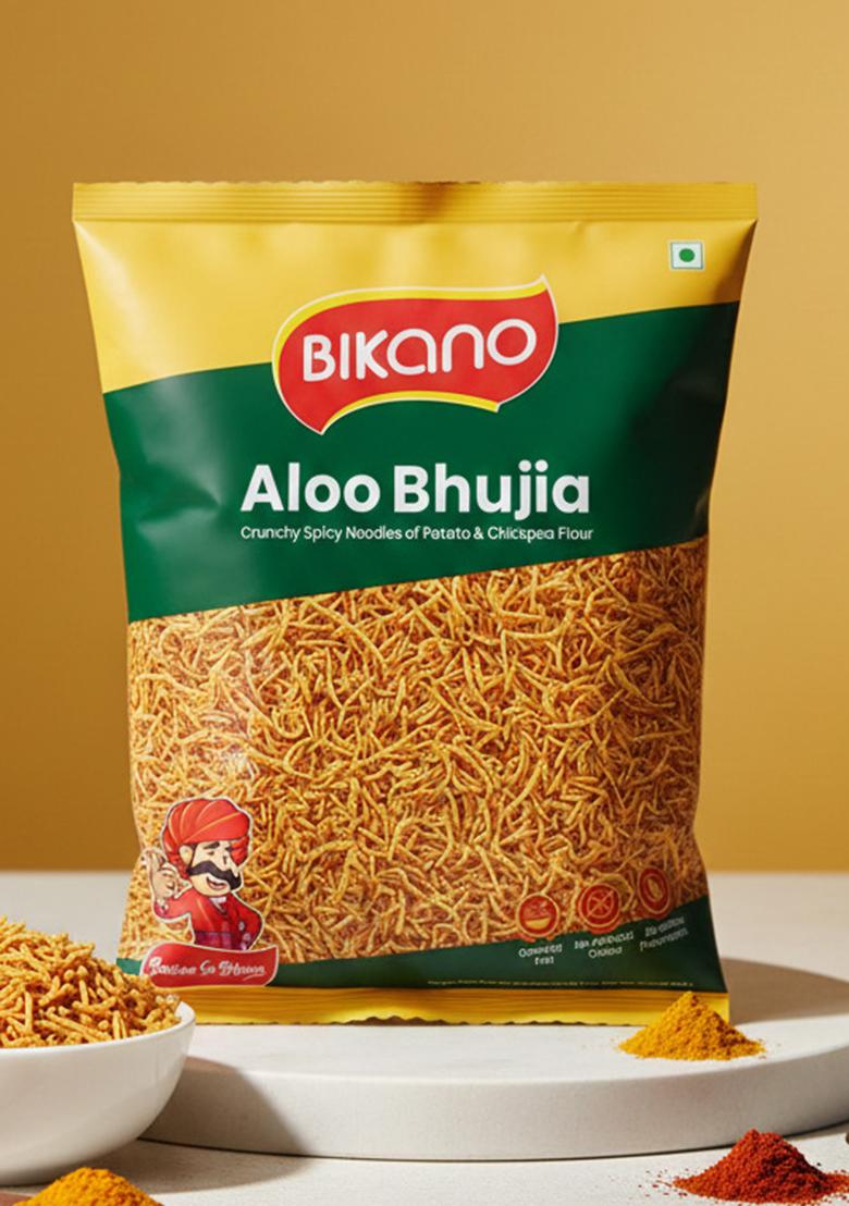 BIKANO Aloo Bhujia | Crunchy and Spicy Snack Perfect Tea-Time Namkeen 1kg