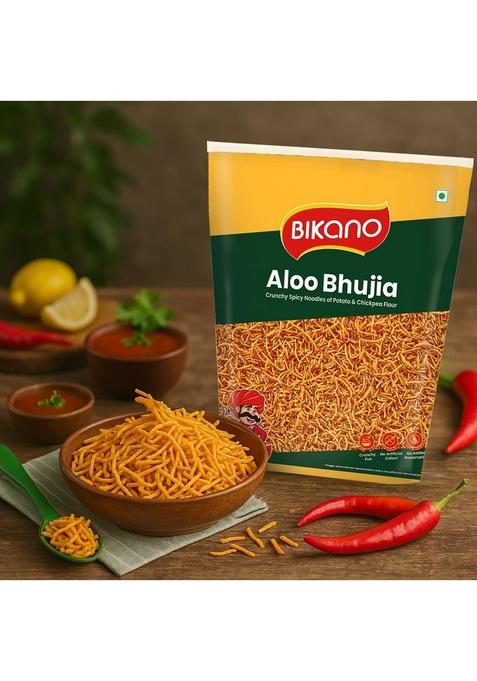 BIKANO Aloo Bhujia | Crunchy and Spicy Snack Perfect Tea-Time Namkeen 1kg