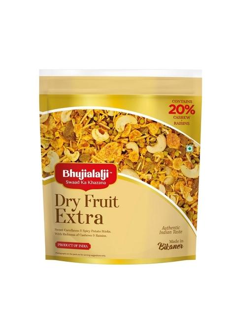 BHUJIALALJI Dry Fruit Extra 150g - 20% Fruits Guranteed|Namkeen Crispy Healthy snack with sweet cornflakes & spicy potato sticks richness of cashew and raisins