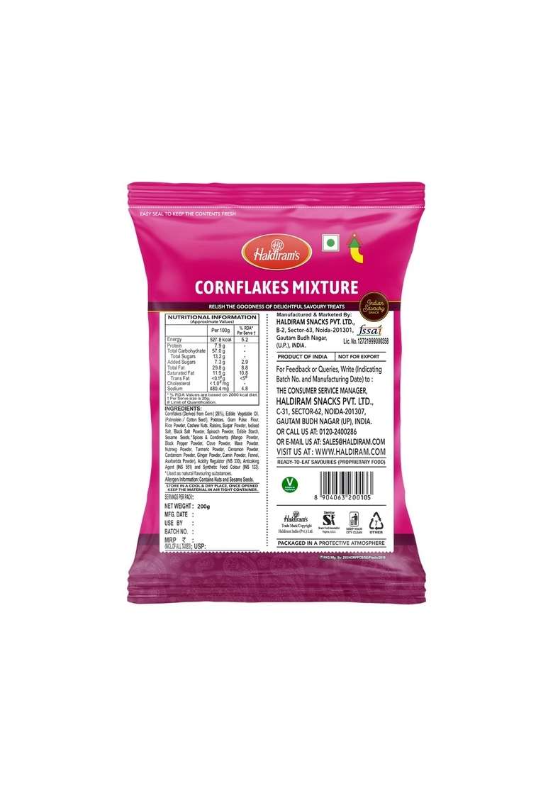 Haldirams Namkeen - Cornflake, Mixture 200g - Indya