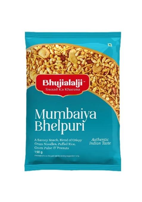 BHUJIALALJI Mumbaiya Bhelpuri (pack of 1) 150g | Mumbai style Tangy & Spicy All time favourite indian snacks/Namkeen Ready to eat Crispy Light snacks.