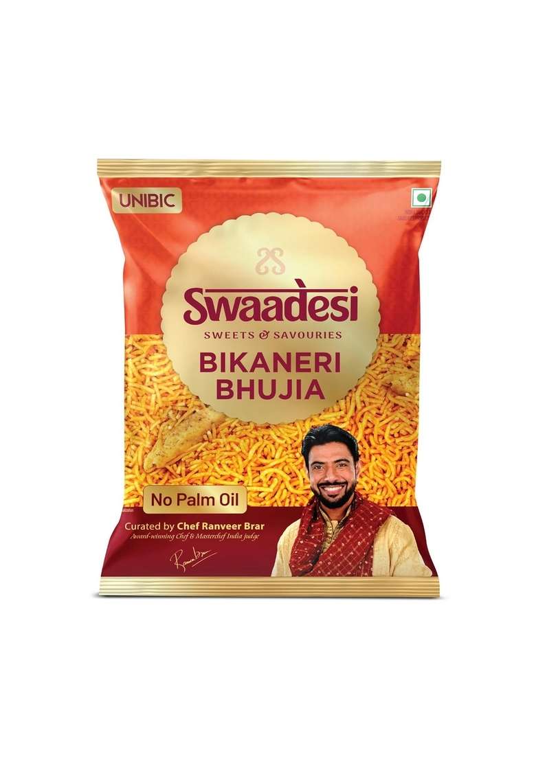 Unibic Swaadesi No Palm Oil Bikaneri Bhujia | Crunchy Healthy Snacks, Ready to Eat 200gm - Indya