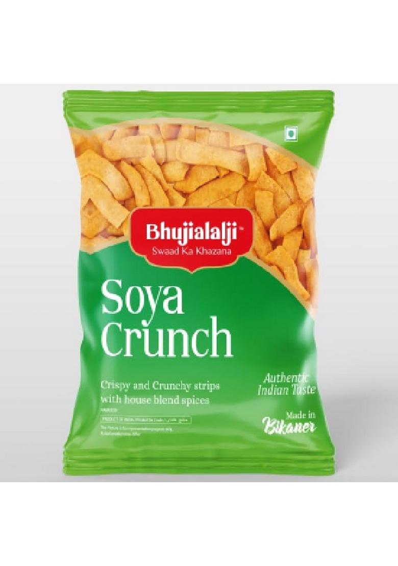 BHUJIALALJI Soya Crunch (pack of 1) 150g | Crispy and crunchy strips with house blend spices Authentic Indian Snacks Ready to eat & Light snacks.