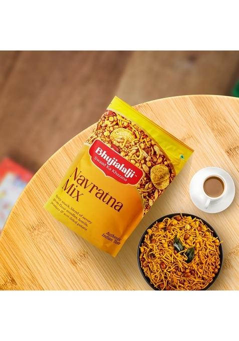 BHUJIALALJI Navratna Mixture (pack of 1) 150g| All time favourite indian snacks/Namkeen | Ready to eat Crispy & Light snacks