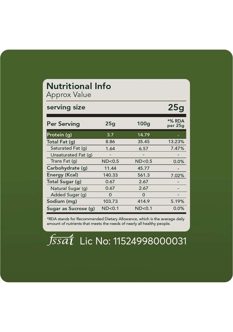SVASTHYAA - Chana Jor Garam 220gm Roasted Chanachur Namkeen, Healthy Snacks No Palm Oil Certified Organic Chana, Sea Salt, Rock Hing, Sunflower (used for spraying masala) Pack of 2 - Indya