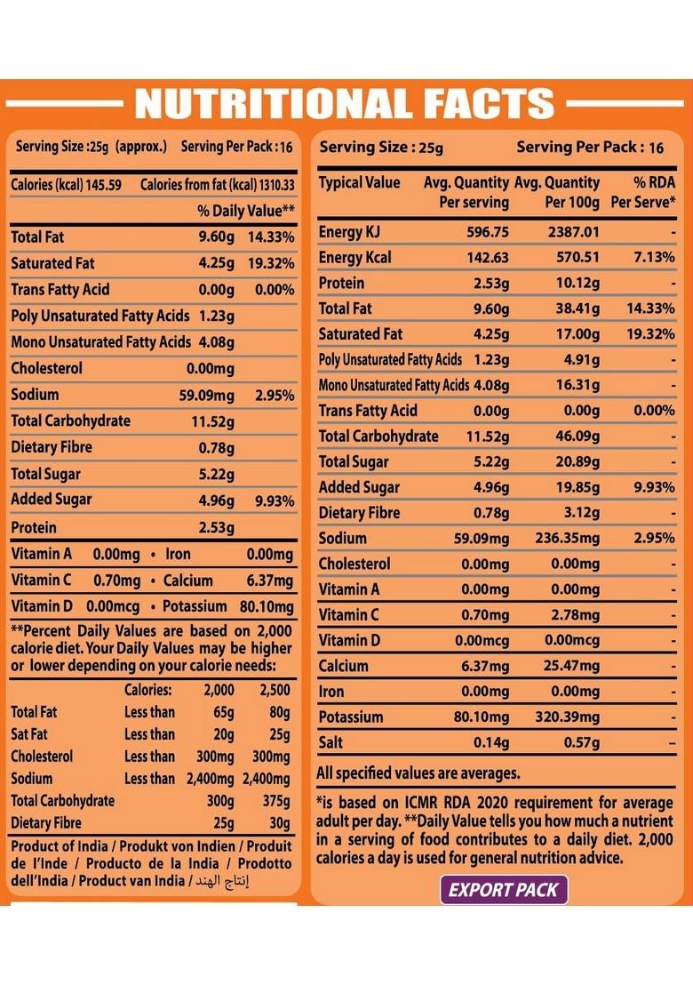 Prabhuji Pure Food Khatta Meetha Namkeen 400g, Sweet & Sour Crispy Snack Mix, Perfect for Parties, Gifting Daily Snacking